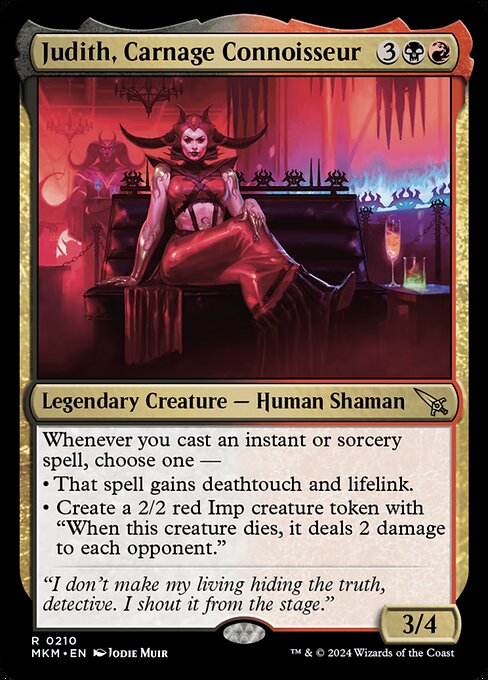 Judith, Carnage Connoisseur - Murders at Karlov Manor Rare Card