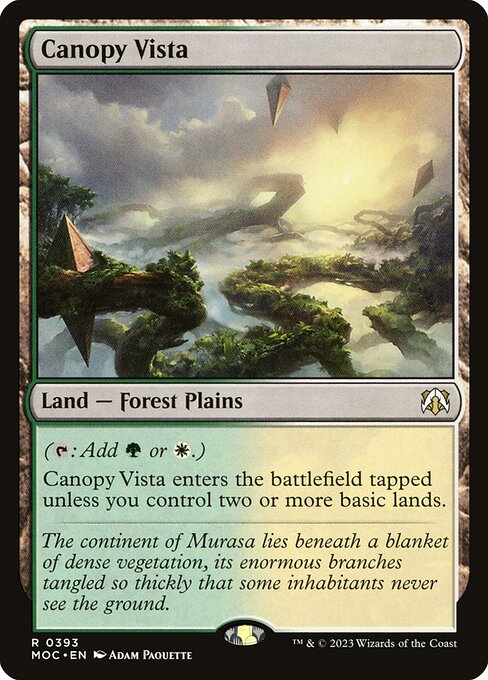 Canopy Vista - March of the Machine Commander Rare Card
