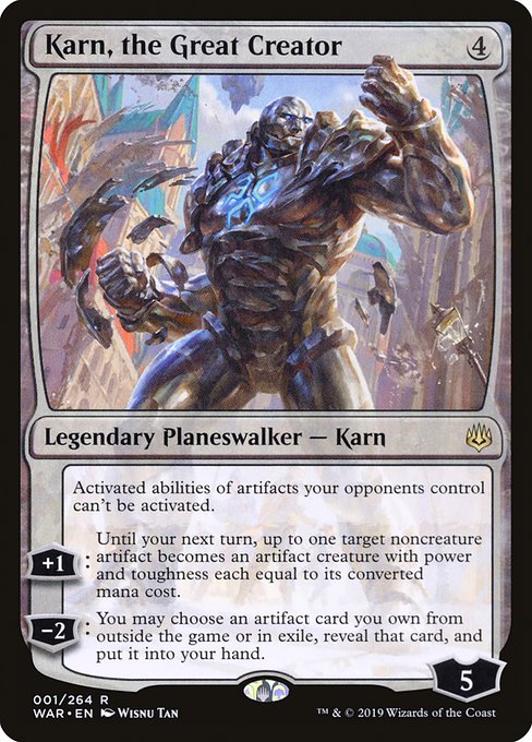 Karn, the Great Creator - War of the Spark Rare Card