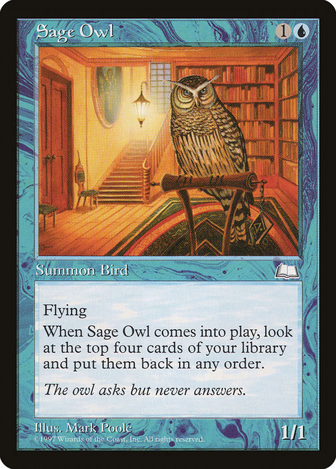 Sage Owl - Weatherlight Common Card