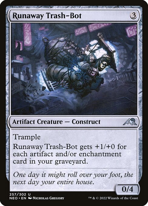 Runaway Trash-Bot - Kamigawa: Neon Dynasty Uncommon Card