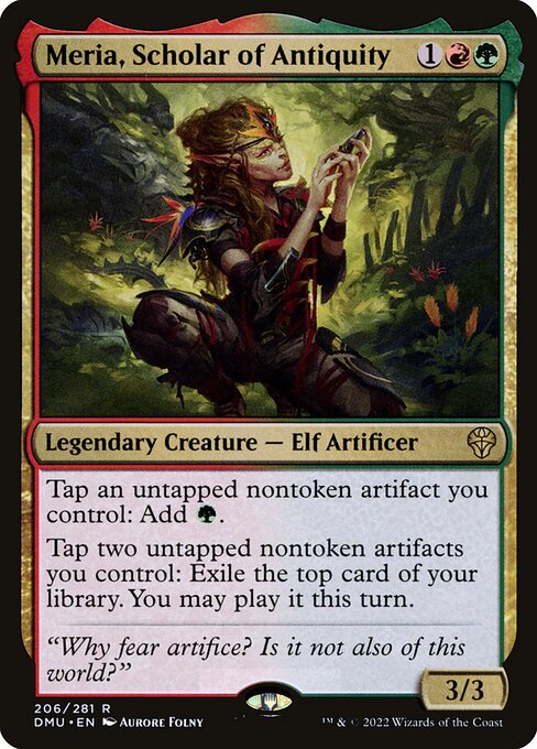 Meria, Scholar of Antiquity - Dominaria United Rare Card