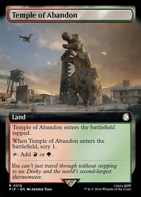 Temple of Abandon - Fallout Rare Card