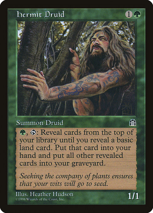 Hermit Druid - Stronghold Rare Card