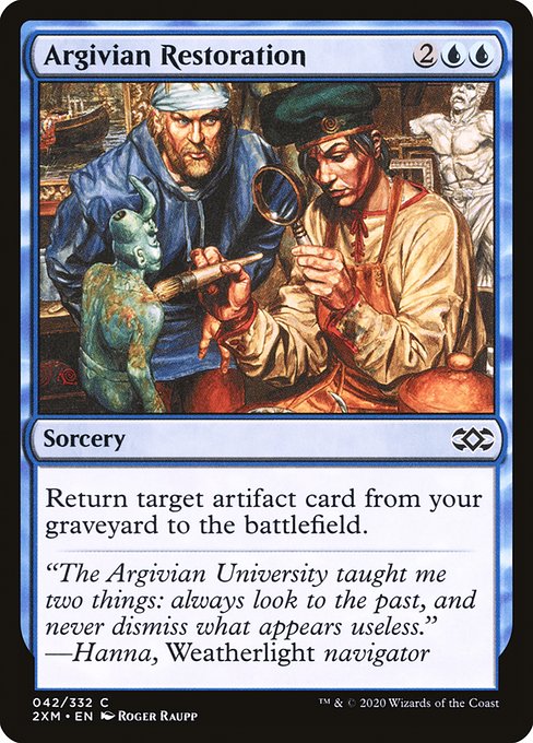 Argivian Restoration - Double Masters Common Card