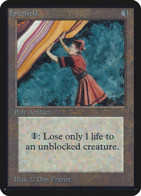 Forcefield - Limited Edition Alpha Rare Card