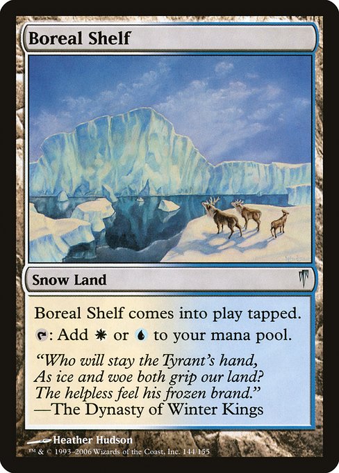 Boreal Shelf - Coldsnap Uncommon Card