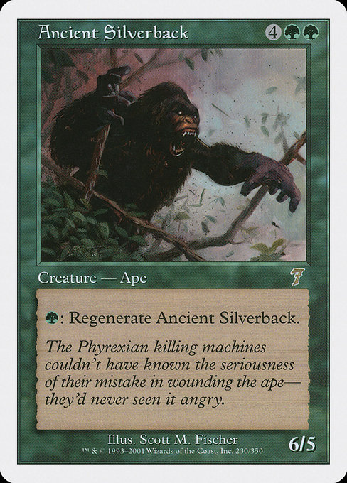 Ancient Silverback - Seventh Edition Rare Card