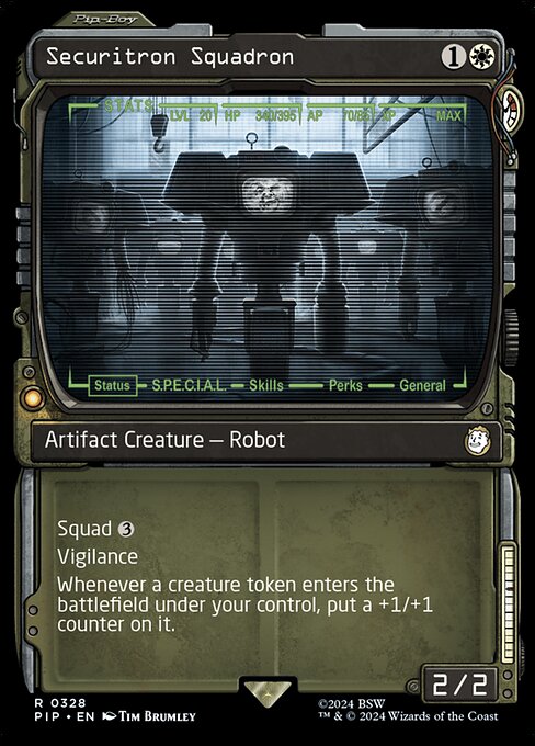 Securitron Squadron - Fallout Rare Card