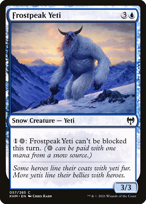 Frostpeak Yeti - Kaldheim Common Card