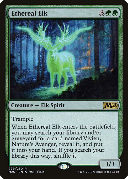 Ethereal Elk - Core Set 2020 Rare Card