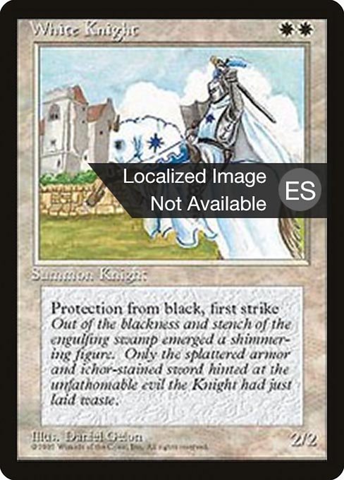White Knight - Fourth Edition Foreign Black Border Uncommon Card