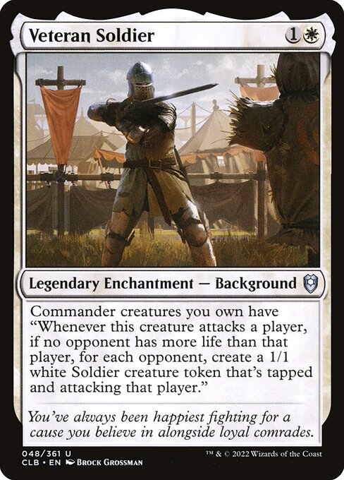 Veteran Soldier - Commander Legends: Battle for Baldur's Gate Uncommon Card