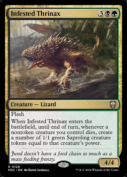 Infested Thrinax - Modern Horizons 3 Commander Rare Card