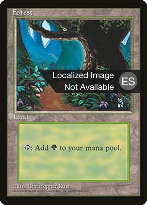 Forest - Fourth Edition Foreign Black Border Common Card