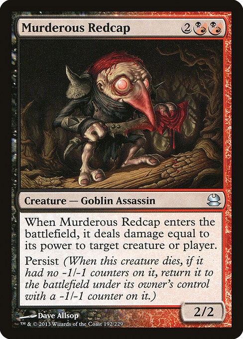 Murderous Redcap - Modern Masters Uncommon Card