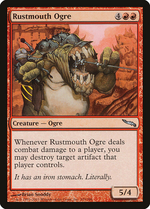 Rustmouth Ogre - Mirrodin Uncommon Card