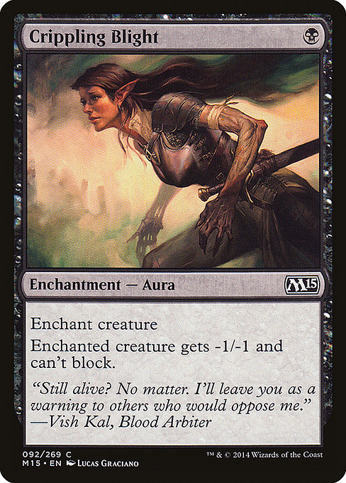 Crippling Blight - Magic 2015 Common Card
