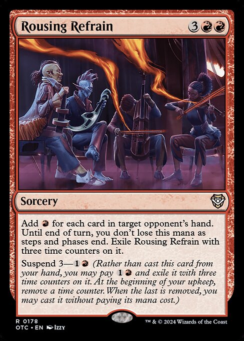 Rousing Refrain - Outlaws of Thunder Junction Commander Rare Card