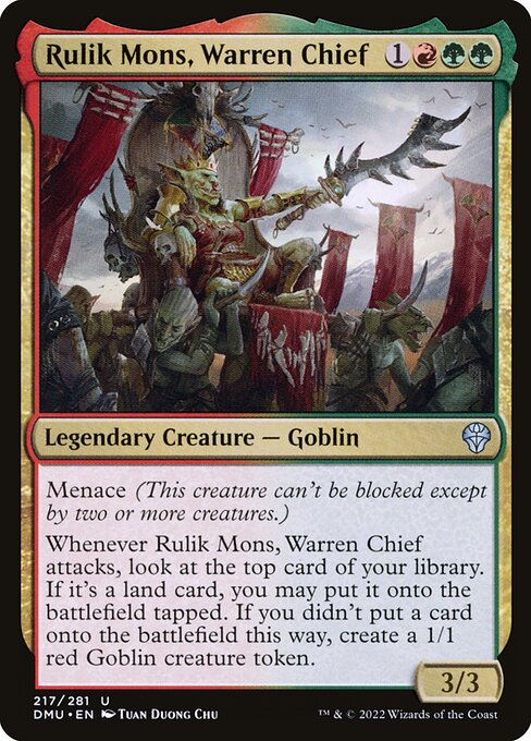 Rulik Mons, Warren Chief - Dominaria United Uncommon Card
