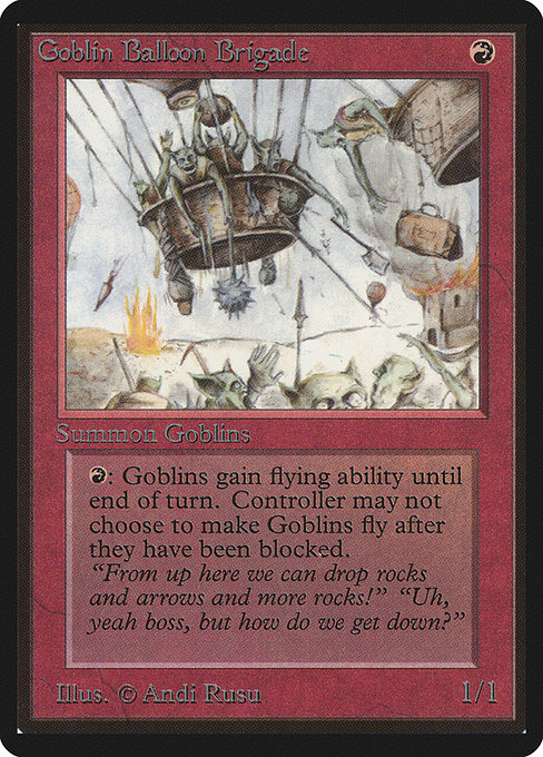 Goblin Balloon Brigade - Limited Edition Beta Uncommon Card