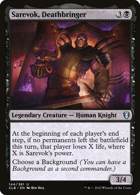 Sarevok, Deathbringer - Commander Legends: Battle for Baldur's Gate Uncommon Card