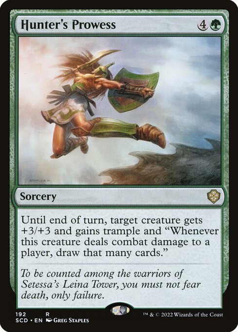 Hunter's Prowess - Starter Commander Decks Rare Card