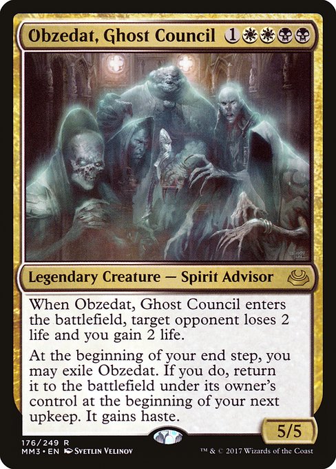 Obzedat, Ghost Council - Modern Masters 2017 Rare Card