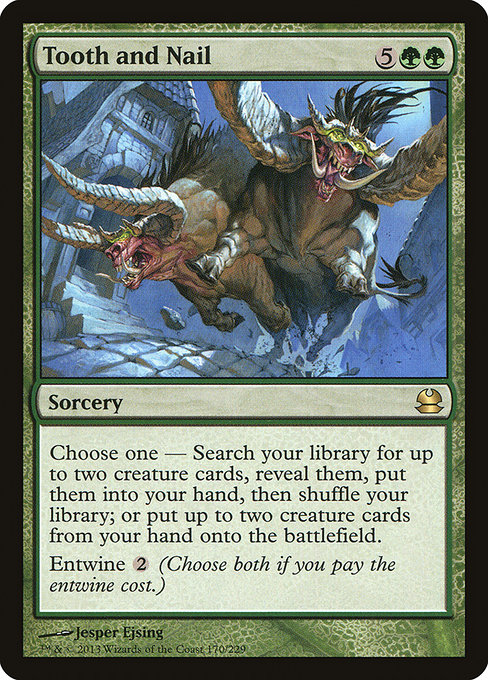 Tooth and Nail - Modern Masters Rare Card