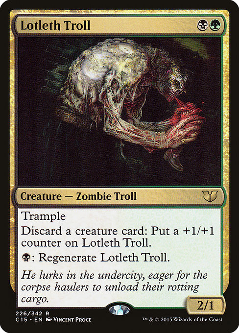 Lotleth Troll - Commander 2015 Rare Card
