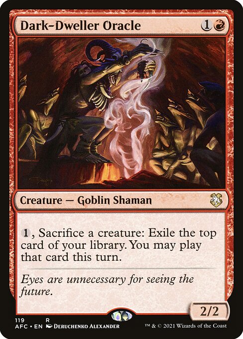Dark-Dweller Oracle - Forgotten Realms Commander Rare Card