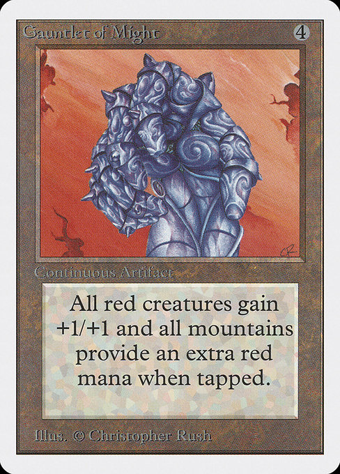 Gauntlet of Might - Unlimited Edition Rare Card