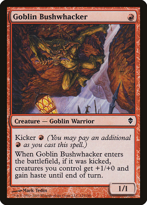 Goblin Bushwhacker - Zendikar Common Card