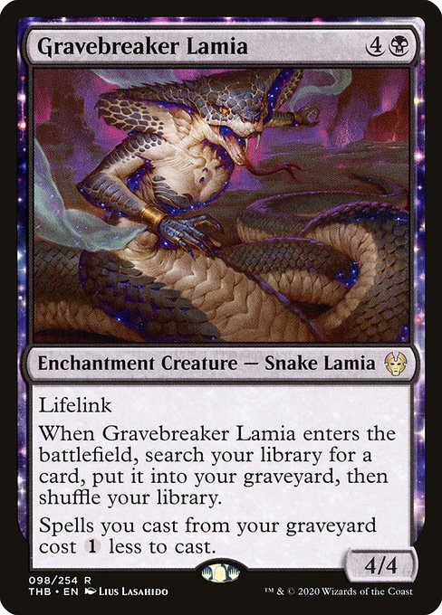 Gravebreaker Lamia - Theros Beyond Death Rare Card
