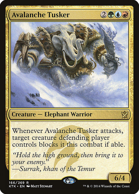Avalanche Tusker - Khans of Tarkir Rare Card