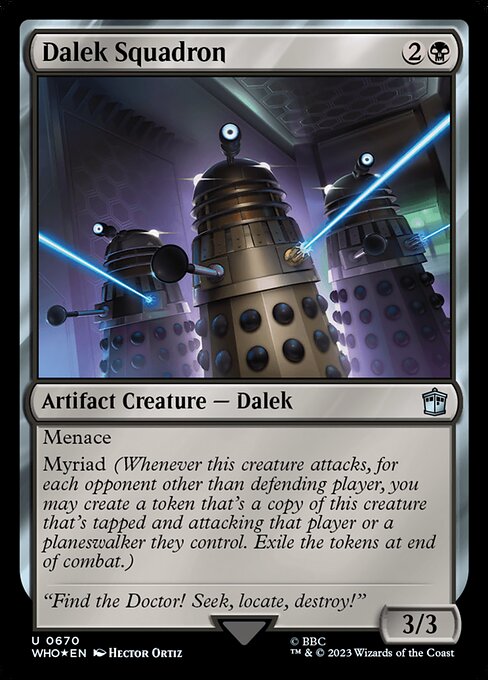 Dalek Squadron - Doctor Who Uncommon Card