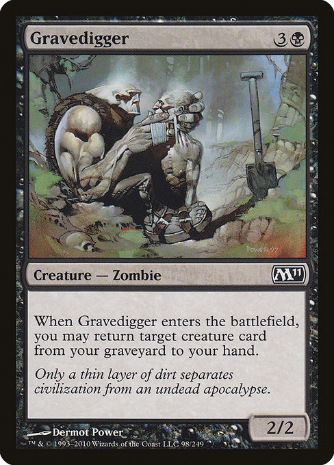 Gravedigger - Magic 2011 Common Card