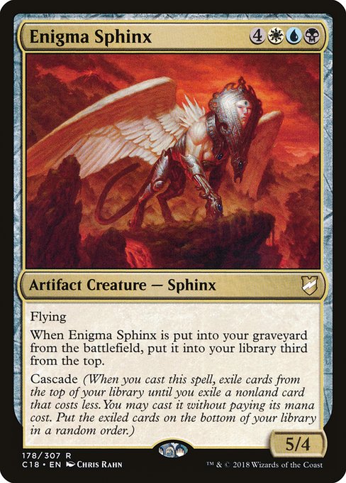 Enigma Sphinx - Commander 2018 Rare Card