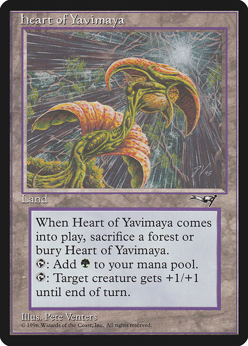 Heart of Yavimaya - Alliances Rare Card