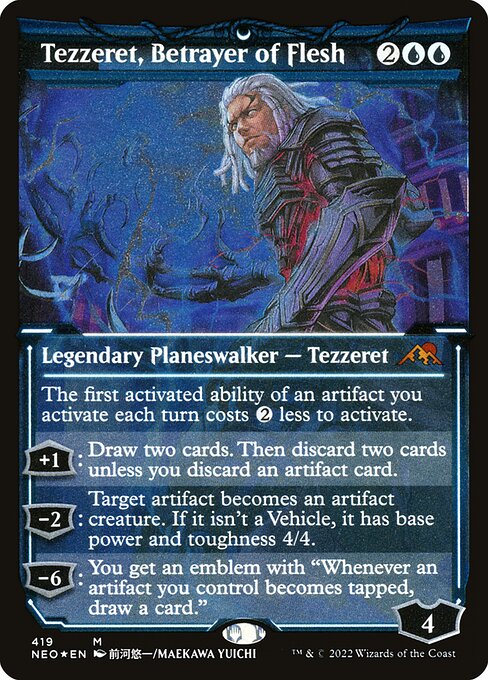 Tezzeret, Betrayer of Flesh - Kamigawa: Neon Dynasty Mythic Card