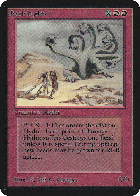 Rock Hydra - Limited Edition Alpha Rare Card
