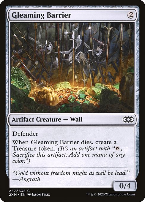 Gleaming Barrier - Double Masters Common Card