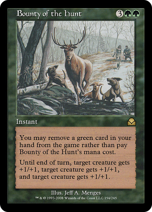 Bounty of the Hunt - Masters Edition II Rare Card