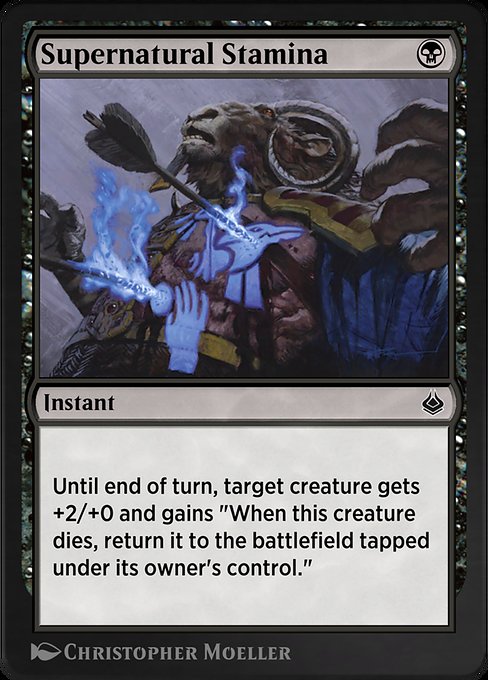 Supernatural Stamina - Amonkhet Remastered Common Card