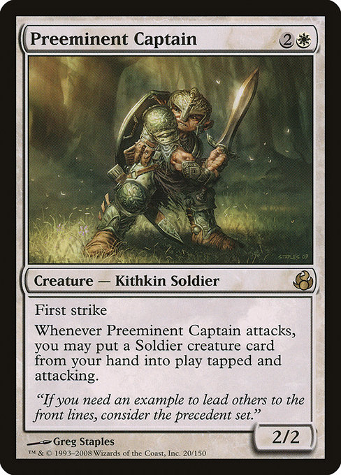 Preeminent Captain - Morningtide Rare Card