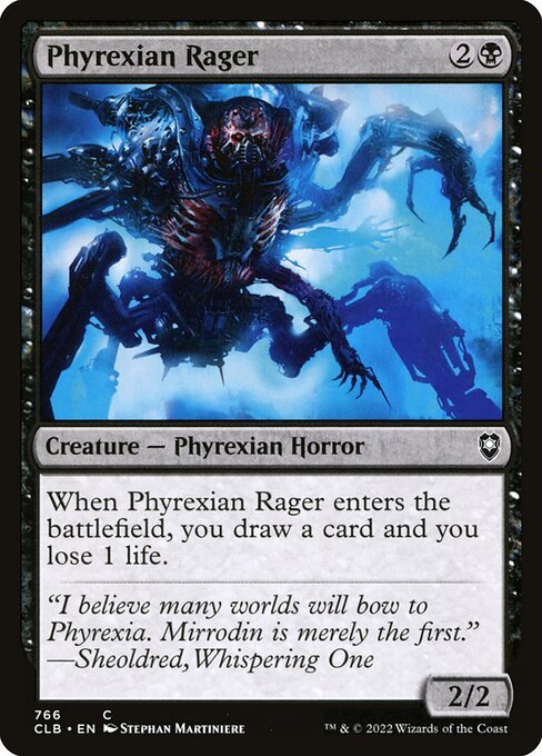 Phyrexian Rager - Commander Legends: Battle for Baldur's Gate Common Card