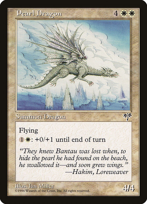 Pearl Dragon - Mirage Rare Card