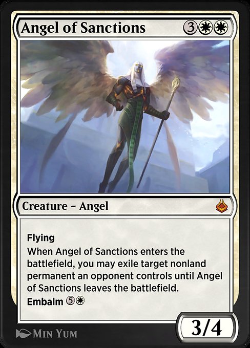 Angel of Sanctions - Amonkhet Remastered Mythic Card
