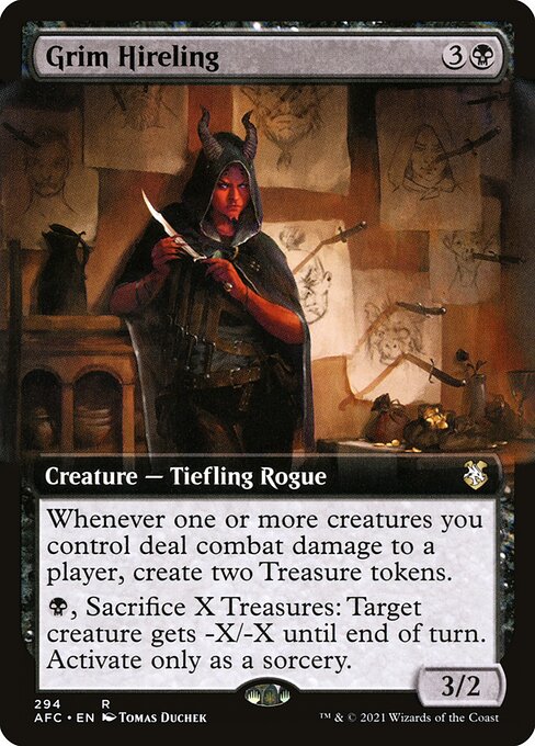 Grim Hireling - Forgotten Realms Commander Rare Card