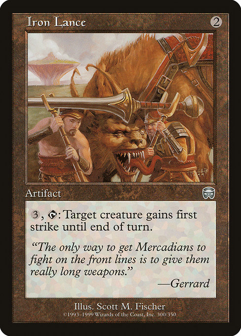 Iron Lance - Mercadian Masques Uncommon Card